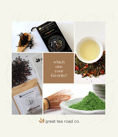 favorite tea, matcha, black tea, herbal tea, green tea, flavored tea, loose leaf tea